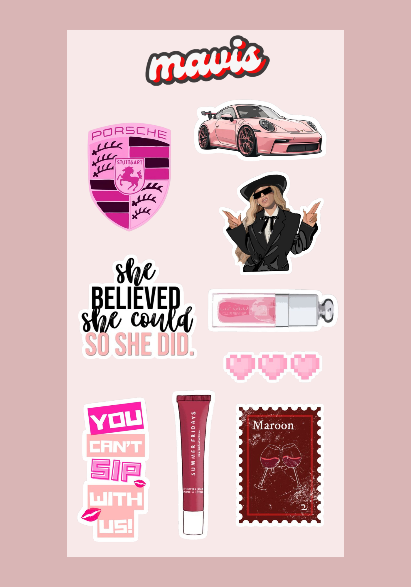 Mavis Girly edition - water proof