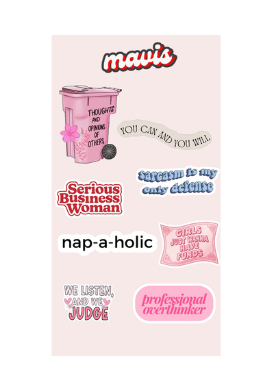 water proof sticker pack - corporate chaos