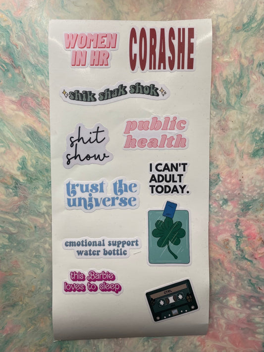 Mavi water proof stickers originals