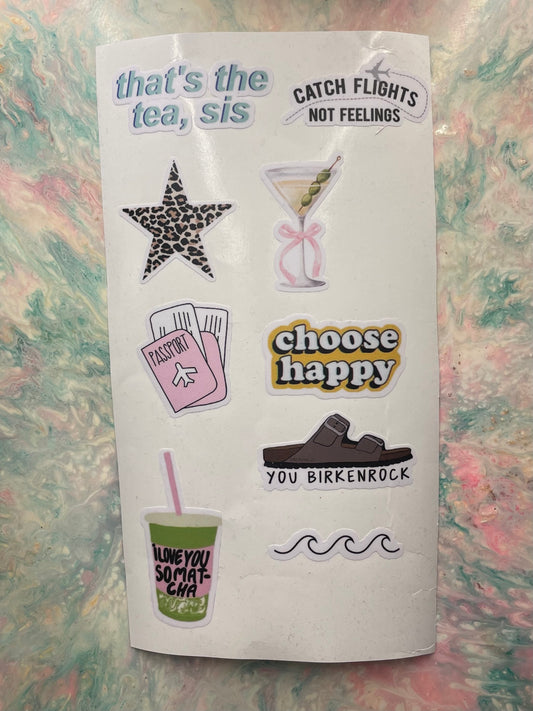 Mavi water proof summer stickers